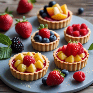 Mini Tartas de Frutas Frescas