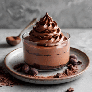 Mousse de cacao amargo